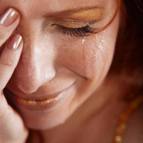 woman crying