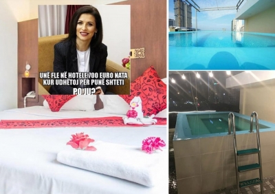 Ironia e gazetarit/ Ja hoteli i Gjonajt 700 euro nata: Pak më vonë fotot duke fjetur