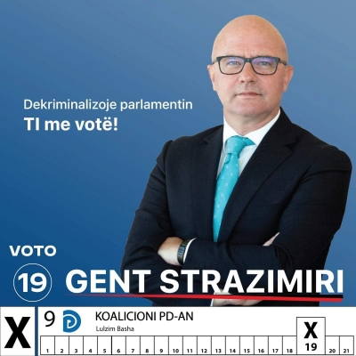 'Shqiperia Fiton"/Strazimiri:Më 25 prill VOTO!