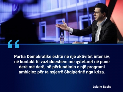 Nga programi tek fushata elektorale, Basha: Derë më derë për të biseduar me qytetarët, në 25 prill sjellim ndryshimin