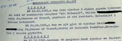 1981/Përvetësonin nga e keqja, raki dhe gjel