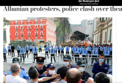 'Washington Post':Protestuesit shqiptarë përplasen me policinë