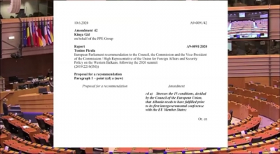 Video/Berisha:Raportim nga Parlamenti Europian.Me Shqiperine hapen negociatat vetem pas plotesimit te 15 kushteve