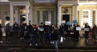 “Unë jam Klodiani”, protestë paqësore para ambasadës së Shqipërisë në Londër