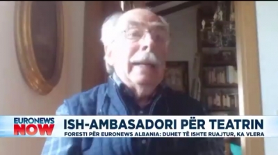 "Genocid kulturor"/Berisha shperndan intervisten e Ish ambasadorit, per prishjen e Teatrit Kombetar:"Mik i cmuar i Shqiperise"