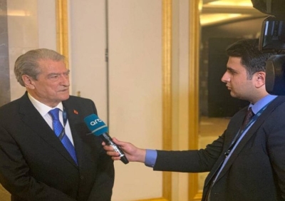 Intervista për televizionin kombëtar azer, Berisha: Vlerësova qeverinë dhe presidentin Alyiev për TAP-in