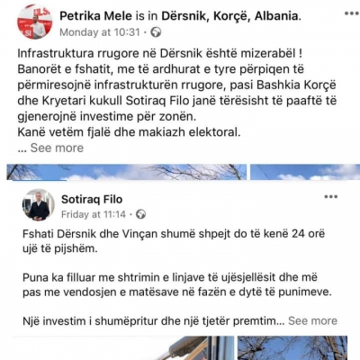 LSI Korçe/Makiazhi elektoral i Rilindjes tëpër i vonuar për banorët.