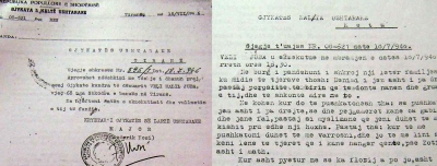 1946/I morën florinjtë dhe e vranë, fjalët para ekzekutimit