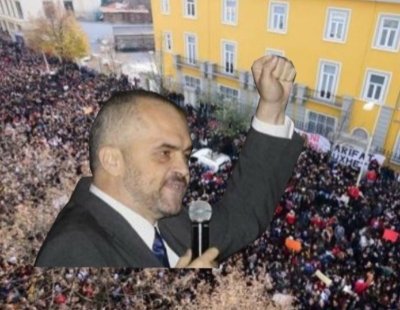 Edi Rama bën gangsterin në ERTV, pasi ka blerë gjysmën e protestës