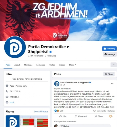 Njerëzit e Bashës kontrollojnë FB e PD, situatë e pazakontë në marrëdhëniet publike të selisë blu