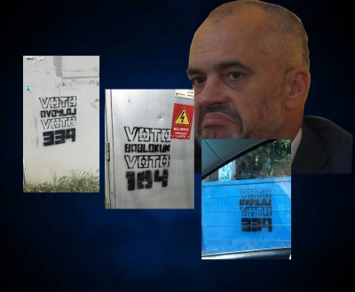 FOTO/ Tirana damkos Ramën me dosjet e vjedhjes së zgjedhjeve