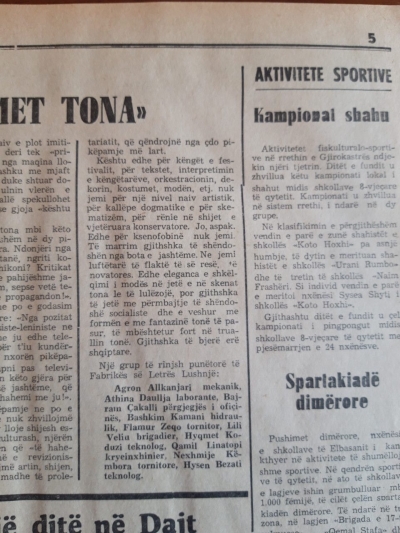 1973/Letra që nisi dënimin e festivalit të 11-të