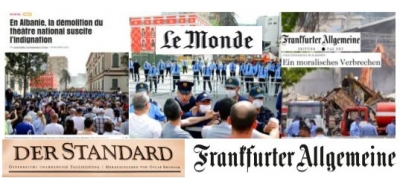 Analiza/ Gjithë shtypi botëror kundër shembjes së Teatrit Kombëtar