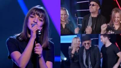 Vajza e Robert Aliajt mahnit jurinë e “The Voice Kids” në Belgjikë