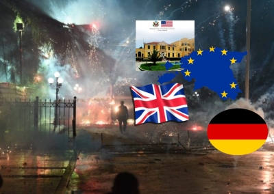 Të irrituar shqiptarët po mblidhen në protestën para kryeministrisë, ambasadat e huaja kërkojnë urgjent dialog politik