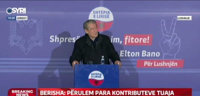 Berisha: Asnjë votë për kopjen e &#039;Lulzim bravës&#039;! Logo e PD-së është &#039;Shtëpia e Lirisë&#039; dhe kandidati Elton Bano