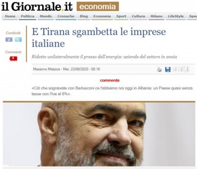 Media italiane/Tirana u vë stërkëmbëshin firmave italiane të energjisë