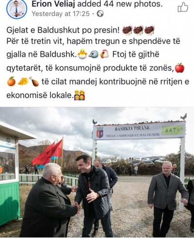 Erion fiku si gjel i vogël Baldushku