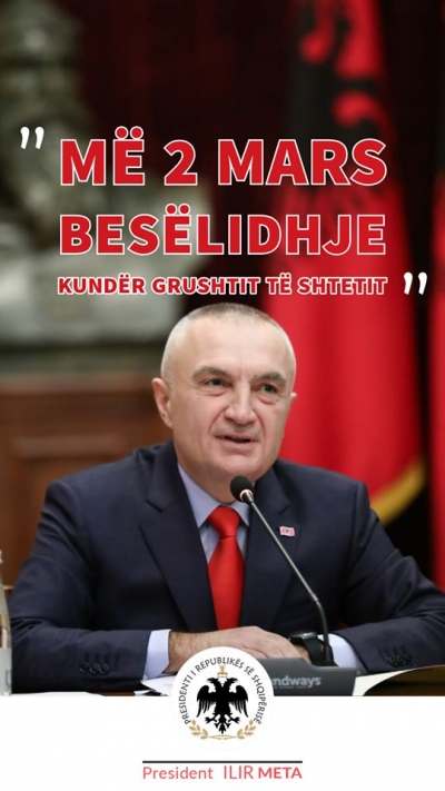 Meta publikon posterin, thirrje qytetarëve për protestën e 2 marsit: Besëlidhje kundër …