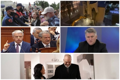 “Sander Lleshaj të fuste thonjtë ne fyt po t’i shaje Berishën”, Gjekmarkaj për shembjen e Teatrit: Yuri Kim do mbaje anën e shqiptarëve apo të ganksterit