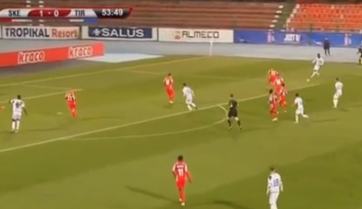 Tifozët në kor “Rama ik” gjatë ndeshjes Skënderbeu-Tirana, shihni momentin (Video)