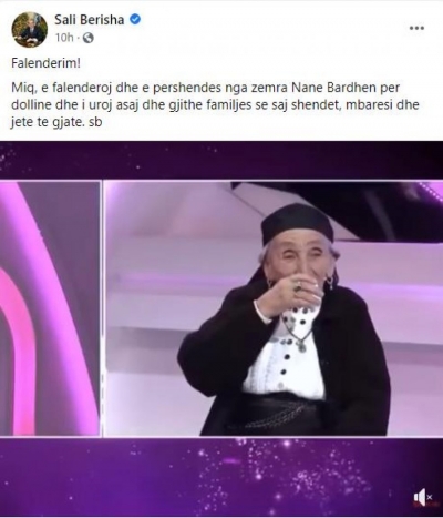 Për Saliun po!’,Berisha falenderon nënë Bardhen, që nuk pranoi të ngrejë dolli për Edi Ramën