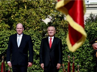 VIDEO/ Presidenti Meta në Monako, takohet me Princin Albert II