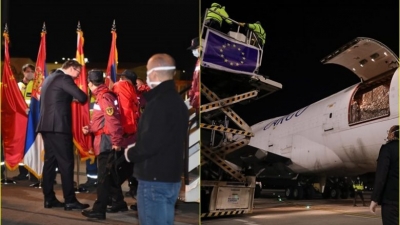 Bildt: Kur ndihmat erdhën nga Kina, Vuçiq bëri ‘spektakël’ – por kjo nuk ndodhi me ndihmat nga BE-ja