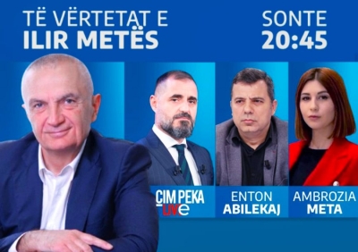 Ilir Meta sonte në ‘Çim Peka LIVE’ për të thënë të vërtetat e tij