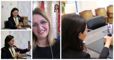 Shkodra “bombë me sahat”, ambasadorja Yuri Kim bisedë me Voltana Ademin:Do takohemi sa më shpejt të jetë e mundur, tani të gjithë të rrinë në shtëpi!