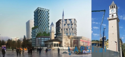 Kulla e re/ Sahati i Tiranës rrezikon të shembet (fotot)