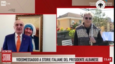 Presidenti Meta, mesazh në televizion kombëtar italian “Rai Uno”: Kurajo Itali! Së bashku do t’ja dalim!