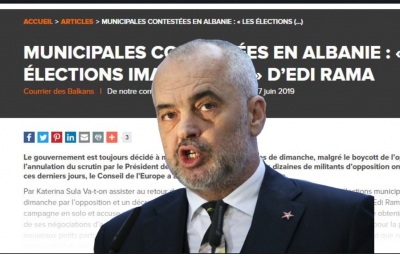 Courrier des Balkans: 'Zgjedhjet imagjinare të Ramës'