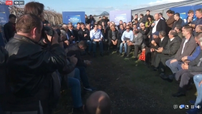VIDEO LIVE/ Basha: Rama i dëgjoi shqiptarët në stadium, ndaj t'u hapë rrugën zgjedhjeve të parakohshme!