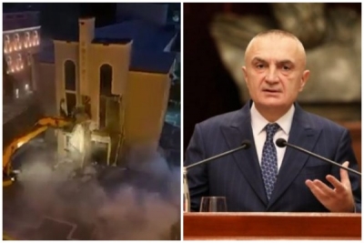 “Kryeministrin e kemi artist që rreh artistët”- Presidenti Meta: Shembja e Teatrit 10 mijë herë e paligjshme ngado ta kapësh