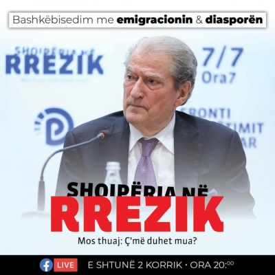 Fronti për Shpëtimin e Shqipërisë bashkëbisedim online me shqiptarët nëpër botë, i pranishëm dhe Berisha