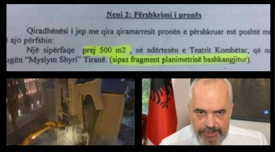 Grabitja e parë (1999) e Ramës te Teatri Kombëtar