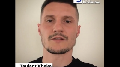Taulant Xhaka në krah të Bashës: Votoni ndryshimin, për të mirën e Shqipërisë dhe sportit