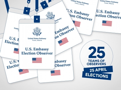 “Jemi gati të drejtohemi në mbarë Shqipërinë”- Ambasada amerikane: Do monitorojmë qendrat e votimit edhe të numërimit, derisa puna të jetë e kryer