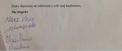 Publikohet peticioni i artistëve, i pari e firmosi miku i Ramës