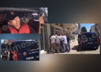 Ja si i arreston policia politike protestuesit shkodranë që kundërshtuan farsën e Këshillit Bashkiak të Ramës