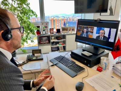 Nga çelja e negociatave tek ndihma e BE për COVID-19, Soreca video- konferencë me Bashën: Duhet monitorimi dhe bashkëpunimi i opozitës