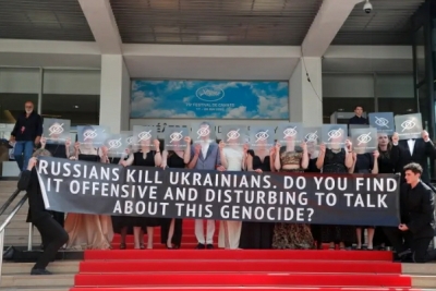Regjisorët ukrainas protestojnë për ‘gjenocidin’ rus në premierën e Kanës