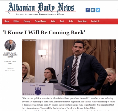 Ambasadori i shtetit të rëndësishëm të BE kërkon dialog për tejkalimin e krizës