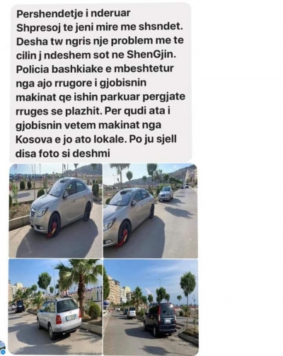 Berisha:Ne Shengjin narkopolicia gjobit vetem targat e Kosoves.