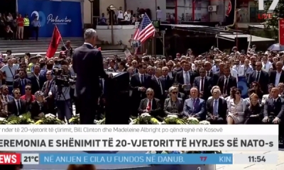 Thaçi turpërohet në prani të Clinton dhe Albright, masa i fishkëllen kur merr fjalën