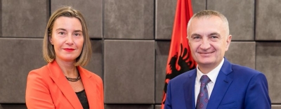 Takimi me Mogherinin/ Presidenti Meta: Vetëm të bashkuar shqiptarët ecin drejt BE-së