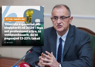 Vasili: Lojtarët e bixhozit zero tatim, profesionet e lira 23%, kjo është fytyra e qeverisë së Ramës!