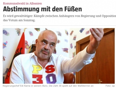 Media Gjermane: Po votohet me këmbë. Shqipëria zgjedhje parlamentare në fund të vitit