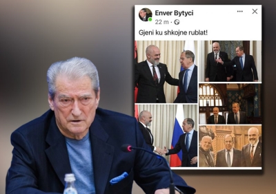 ‘Gjeni ku shkojnë rublat!’/ Berisha poston FOTO-t e Ramës me Lavrov në Moskë: Flet vetë!